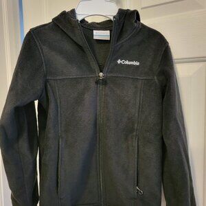 Columbia Black Steens II Fleece Full Zip Jacket with Hood: Size Small (8)